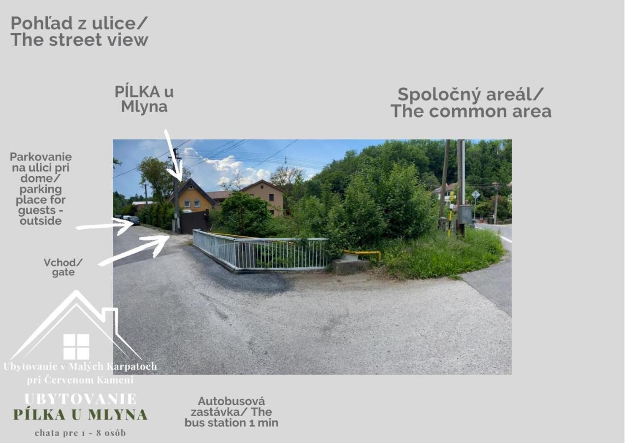 Ubytovanie Pod Cervenym Kamenom Male Karpaty Pila  Eksteriør bilde